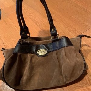 Vintage Dolce & Gabbana suede and leather purse!